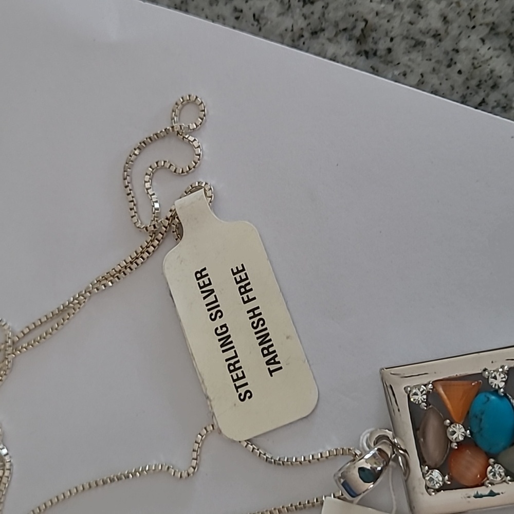 NEW - Lia Sophia Mulit-Stone Necklace - Picture 6 of 12